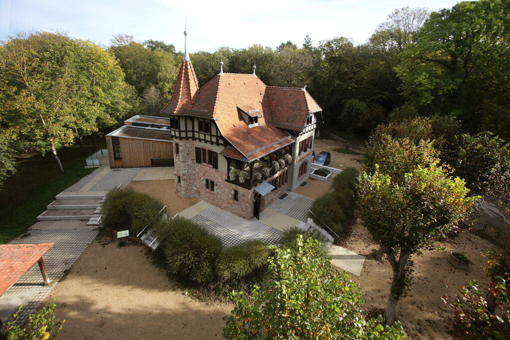 Vue aérienne de l'Observatoire de la nature